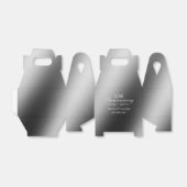 カスタム二十五周年記念シルバー フェイバーボックス (折り畳みなし)