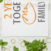 カスタム二周年記念 キッチンタオル (折り畳み)