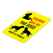 カスタム二犬火災安全 マグネット (左側)