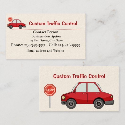 カスタム交通管制フラグ個人契約者 名刺 (正面/裏面)
