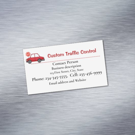 カスタム交通管制フラグ個人請負業者Busi マグネット名刺 (インサイチュ)