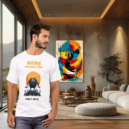 カスタム人狼クルーのハロウィンシャツ Tシャツ