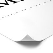 カスタム人間関係タイムラ結婚インの婚約 ポスター (角)