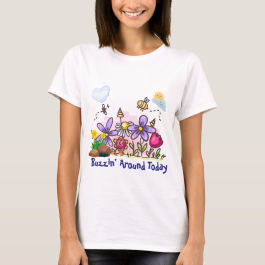 カスタム今日ののまわりにガーデンTシャツ Tシャツ (正面)