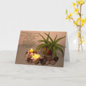 カスタム仏やる気を起こさせる引用文スチルライフ写真 カード (黄色い花)