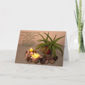 カスタム仏やる気を起こさせる引用文スチルライフ写真 カード (正面)