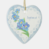 カスタム付忘れ名-me-not Waterカラー花 セラミックオーナメント (右)