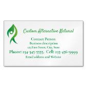 カスタム代替天然健康疼痛治療 マグネット名刺 (正面)