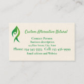 カスタム代替天然健康疼痛治療 名刺 (正面)