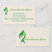 カスタム代替天然健康疼痛治療 名刺 (正面/裏面)