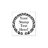 カスタム任意の文字円ラウンドリーススタンプ ラバースタンプ (インプリント)