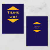 カスタム企業のサンキューカード – ロゴの追加 ノートカード (正面/裏面)