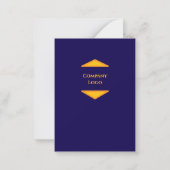 カスタム企業のサンキューカード – ロゴの追加 ノートカード (裏面)