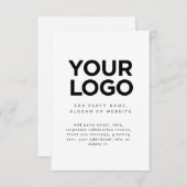 カスタム企業のビジネスのロフォーマルゴ 招待状 (正面/裏面)