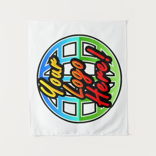 カスタム企業のビジネスロゴの壁のバぶら下がったナー タペストリー (正面)