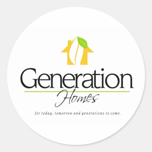 カスタム企業のマーケティング ラウンドシール (正面)