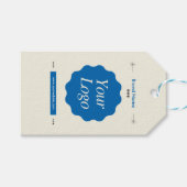 カスタム企業のモダンBusiness Brand Logo ギフトタグ (正面(横))