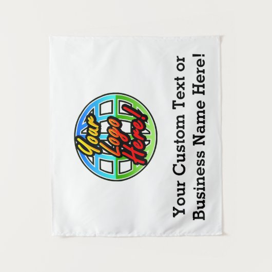 カスタム企業のロゴの壁のバナー タペストリー (正面)