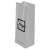 カスタム企業のロゴ・ビジネス・プロモーション・グレー ワインギフトバッグ (裏面アングル)