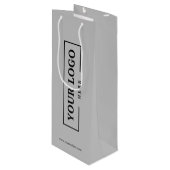 カスタム企業のロゴ・ビジネス・プロモーション・グレー ワインギフトバッグ (正面アングル)