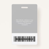 カスタム企業の従業員名タグ バッジ (裏面)