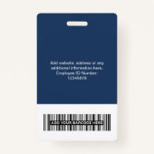 カスタム企業の従業員名タグ・バッジ バッジ (裏面)