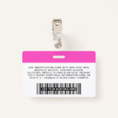 カスタム企業の社員の写真のロゴ名 バッジ (裏面クリップ)