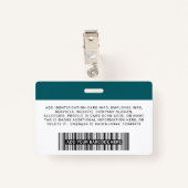 カスタム企業の社員の写真のロゴ名 バッジ (裏面クリップ)