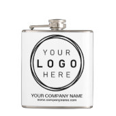 カスタム企業のBusinessロゴ フラスク (正面)