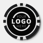 カスタム企業のBusiness Logoトークン ポーカーチップ (正面)