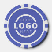 カスタム企業のBusiness Logoトークン ポーカーチップ (正面)