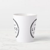 カスタム企業ビジネスロゴ ラテ カフェラテマグ (正面)