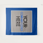 カスタム企業ビジネス展示ロゴバックドロップ タペストリー (正面(横))