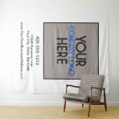 カスタム企業ビジネス見本市ロゴバックドロップ タペストリー (インサイチュ(横))