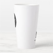 カスタム企業ビジネス ロゴ QRコード プロモーション カフェラテマグ (正面)