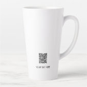 カスタム企業ビジネス ロゴ QRコード プロモーション カフェラテマグ (右)