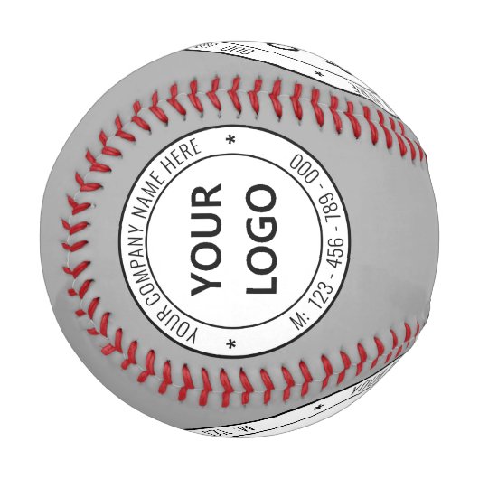 カスタム企業ロゴとテキストのブランド野球ボール 野球ボール (正面左)