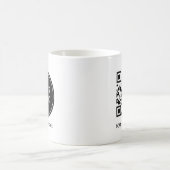 カスタム企業ロゴとプロフェッショナル従業員名 コーヒーマグカップ (中央)