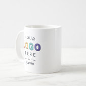 カスタム企業ロゴギフト コーヒーマグカップ (正面左)