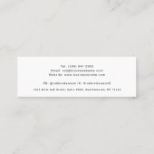 カスタム企業ロゴ入り スキニー名刺 (裏面)