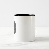 カスタム企業ロゴ入りQRコード ツートーンマグカップ (中央)