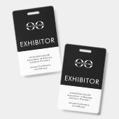 カスタム企業ロゴ展示バッジ バッジ (正面&裏面)