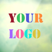 カスタム企業ロゴ あなたのビジネス ウィンドウ クリング ウィンドウサイン (シート3)