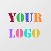 カスタム企業ロゴ あなたのビジネス ウィンドウ クリング ウィンドウサイン (シート)