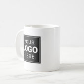 カスタム企業ロゴ コーヒーマグカップ (正面左)