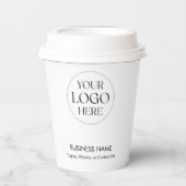 カスタム企業ロゴ シンプル 紙コップ (正面)