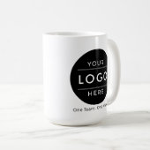カスタム企業ロゴ&スローガン一括ビジネス コーヒーマグカップ (正面右)