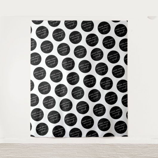 カスタム企業ロゴ タペストリー (正面)