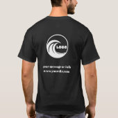 カスタム企業ロゴ チームワークTシャツ Tシャツ (裏面)