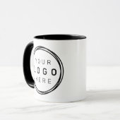 カスタム企業ロゴ ツートーン マグカップ (正面左)